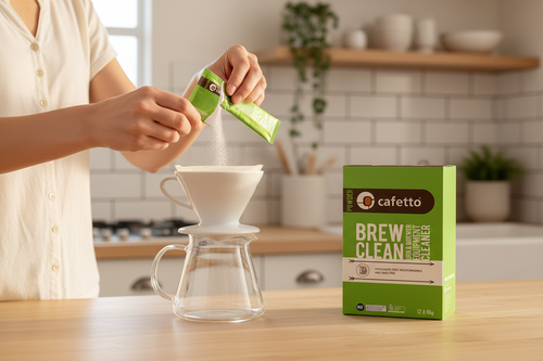 Brew Clean Sachet — Pour-Over Action